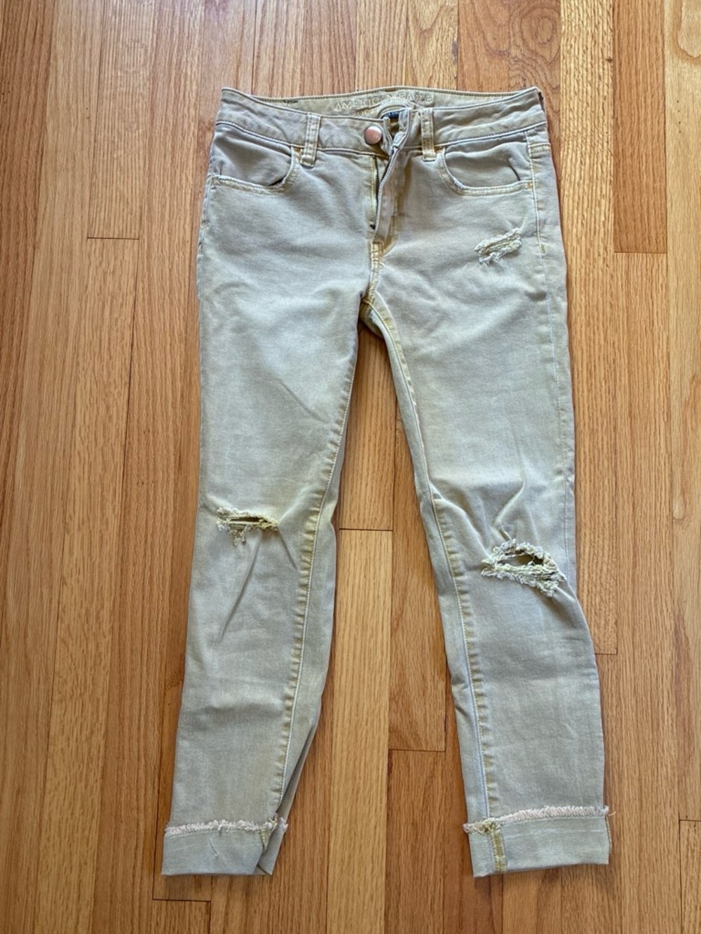 American Eagle Outfitters Skinny Jeans in Tan